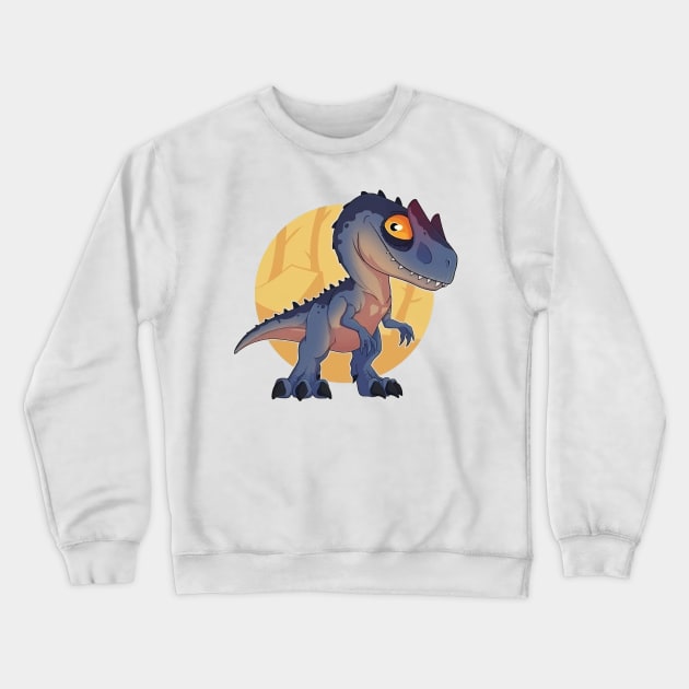 Colorful Dino Crewneck Sweatshirt by WorldDinosaurs